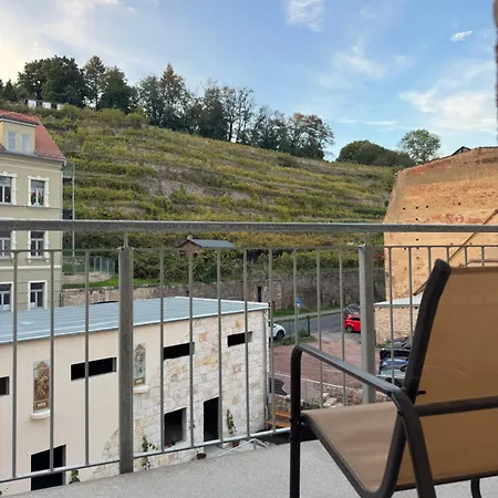 Palais - Altstadt, Balkon Richtung Weinberge, Nahe Burg 2sz * Meißen
